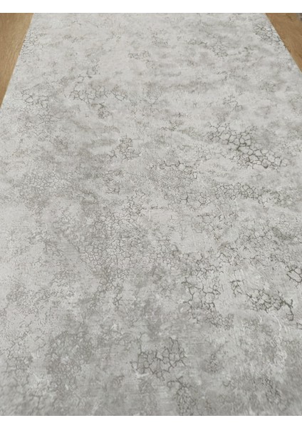 Gümüş Damarlı Hava Alabilen Kabartmalı Silinebilir Sade Duvar Kağıdı 5 M²