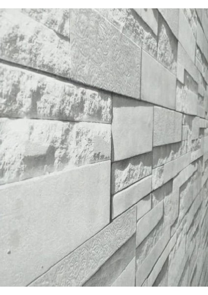 Gerçek Taş Görünümlü 3D Duvar Kağıdı Genişlik 53 cm Uzunluk 10 Metre fırsatları