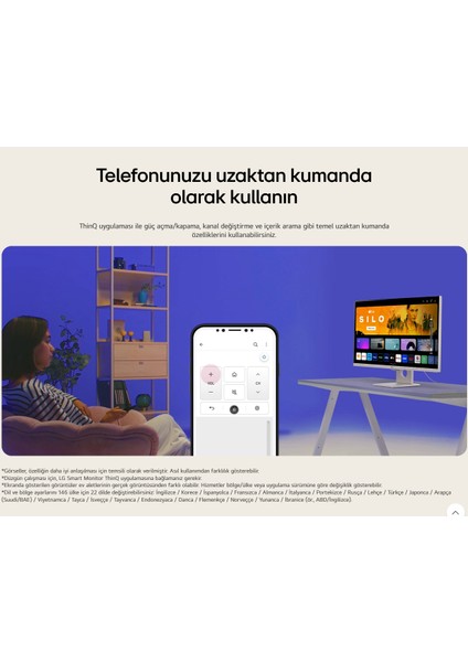 webOS Akıllı TV Wi-Fi Apple-Android Kablosuz Bağlantı Görüntü AKTARIM1920X1080 Fulhd IPS Panel 32'' 80 Ekran Smart Monitör TV + Logitech Kablosuz Klavye LG50SLR