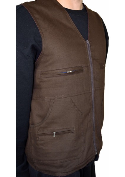 Her Mevsim Kullanılabilen Pamuklu Kumaş Çok Cepli Iş Yelek - Avcı Yelek 5 Beden 5 Renk Seçenekli fiyatları