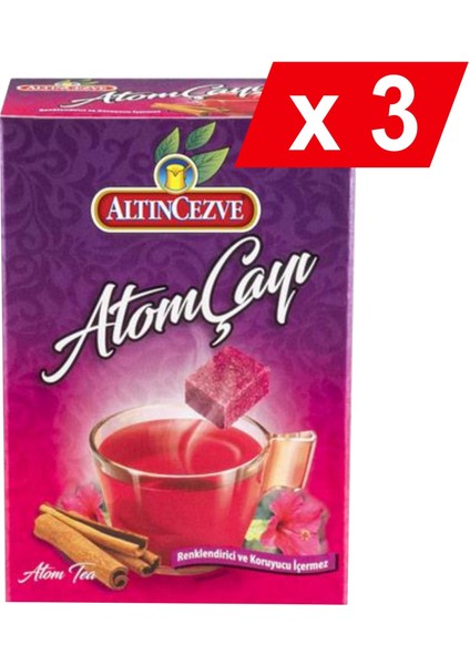 Atom Küp Çay 140 G - 3lü Paket