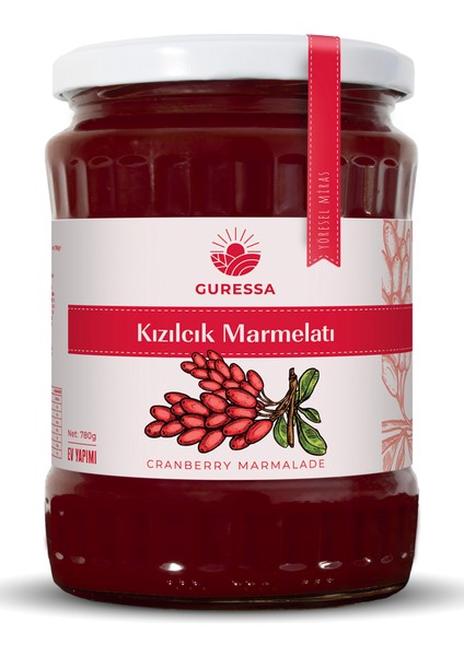 Kızılcık Marmelatı 780 Gr Doğal Ev Yapımı