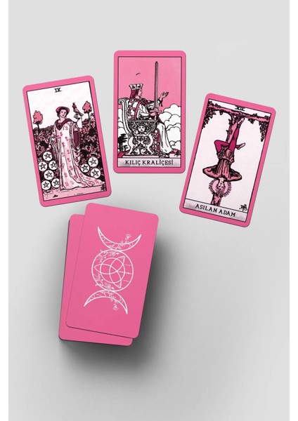 Pink Rider Waite Tarot ve Başlangıç Tarot Kitabı