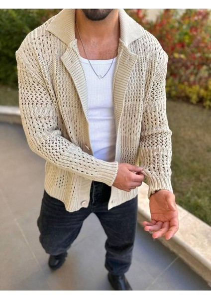 Hırka Oversize Özel Örgülü Triko Desenli Salaş Örgü Tasarım Delikli Hırka modelleri