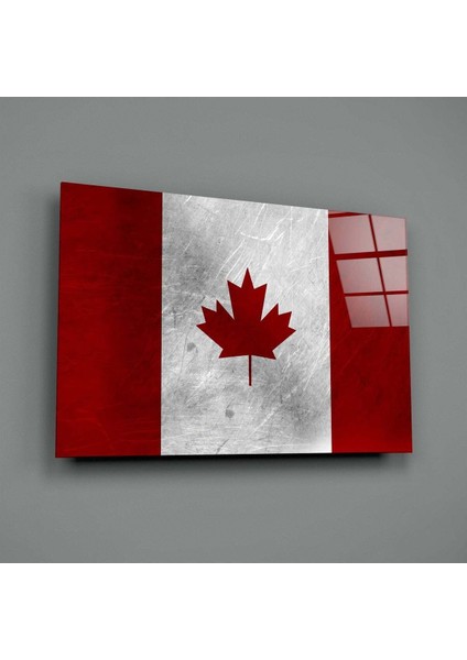 Kanada Bayrağı Cam Tablo modelleri
