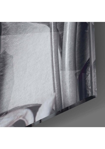 Mavi Çiçekler Cam Tablo fiyatları