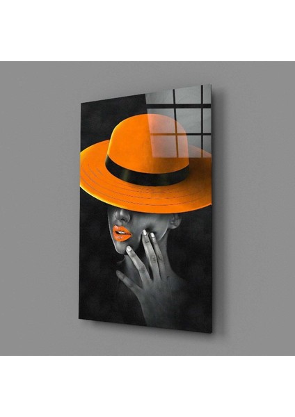Turuncu Şapka Cam Tablo fiyatları