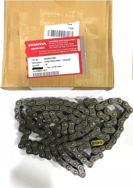 Zincir Honda (orj) 428h - 126l Cbf150 Ybr125 Esd Tvs