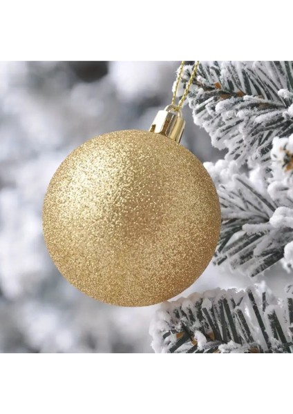 Renkli 4 cm Gold Süs ve Top Seti, Yılbaşı Dekorasyonu için Eğlenceli Seçim fiyatları