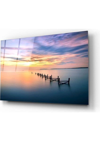 Gün Batımı Cam Tablo