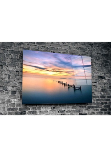 Gün Batımı Cam Tablo modelleri