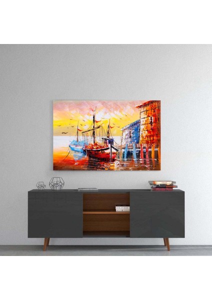 Ilüstrasyon Gemiler Cam Tablo fırsatları