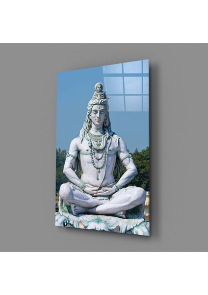 Meditasyonda Shiva Cam Tablo modelleri