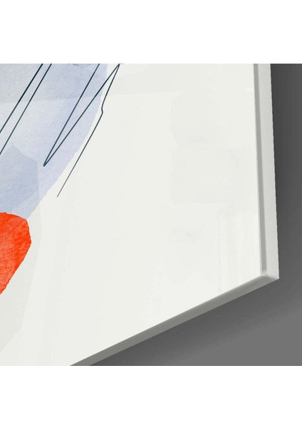 Soyut Şekiller Cam Tablo modelleri