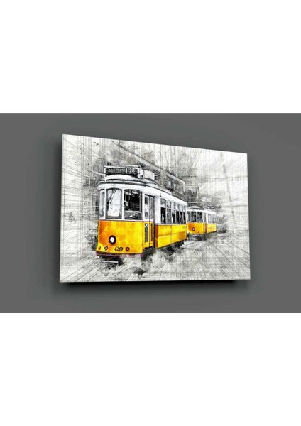 Sarı Tramvay Basel Cam Tablo modelleri