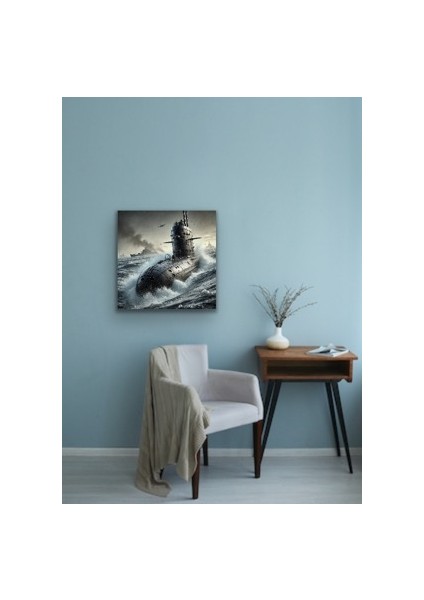 Denizaltı Kanvas Tablo 90 x 90 cm
