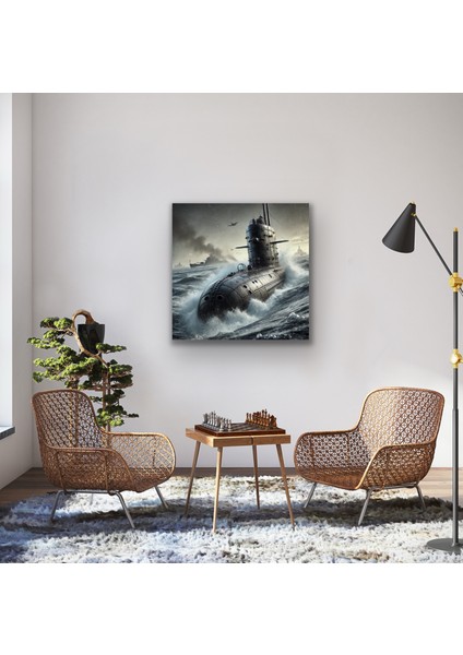 Denizaltı Kanvas Tablo 90 x 90 cm indirimleri