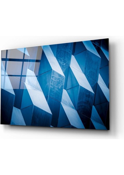 Mimari Geometrik Şekiller Cam Tablo