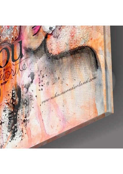 Soyut Kadın Cam Tablo fiyatları