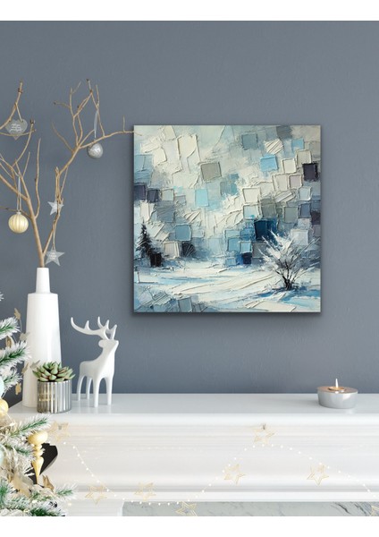 Kış Mevsimi Kanvas Tablo 60 x 60 cm