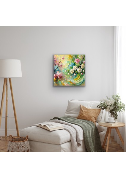 Ilkbahar Mevsimi Kanvas Tablo 60 x 60 cm fiyatları