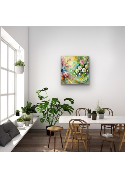 Ilkbahar Mevsimi Kanvas Tablo 60 x 60 cm fırsatları