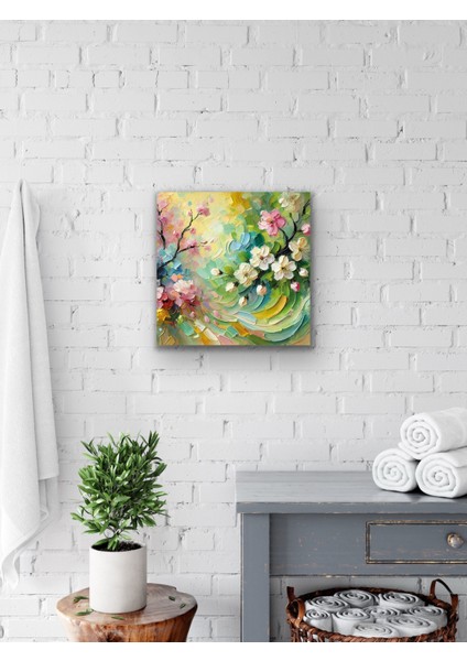 Ilkbahar Mevsimi Kanvas Tablo 60 x 60 cm indirimleri