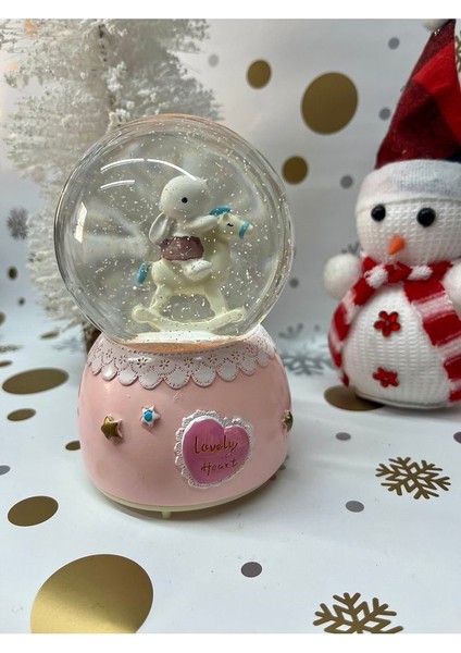 12 cm Işıklı Müzikli Kar Küresi