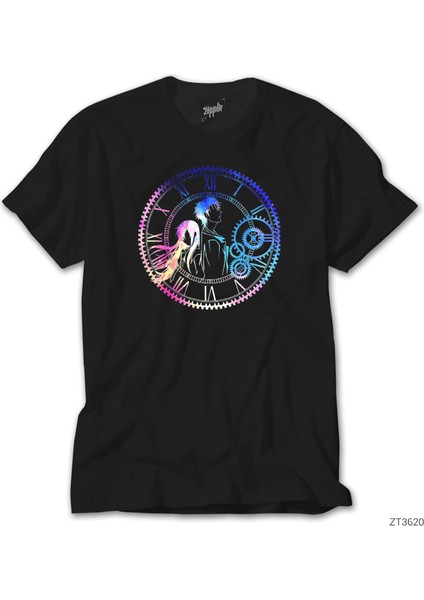 Steins Gate Loving Mix Colors Siyah Tişört