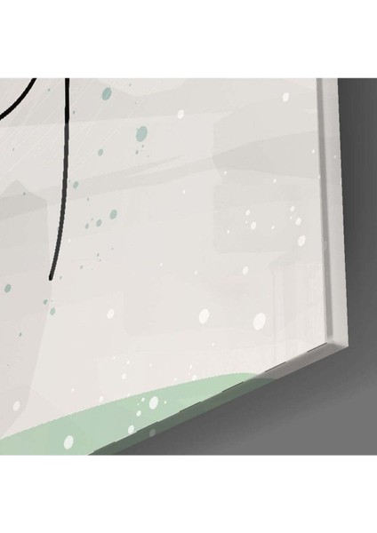 Soyut Şekiller Cam Tablo modelleri