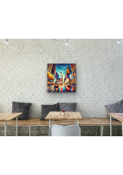 New York Times Meydanı Kanvas Tablo 90 x 90 cm fırsatları