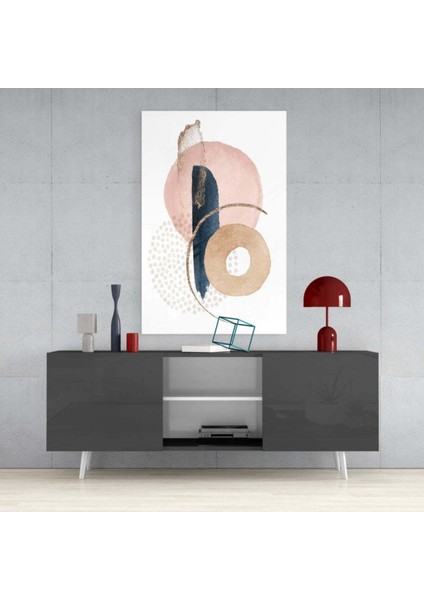 Soyut Şekiller Cam Tablo fırsatları