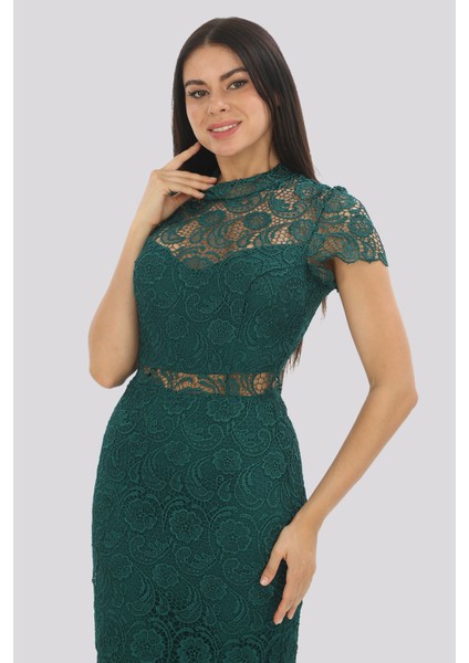 Dantel Detaylı Midi Elbise indirimleri