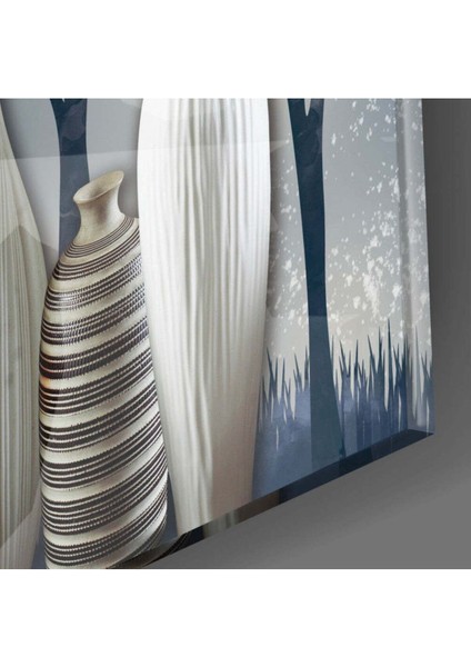 Vazolar ve Ağaçlar Cam Tablo fiyatları