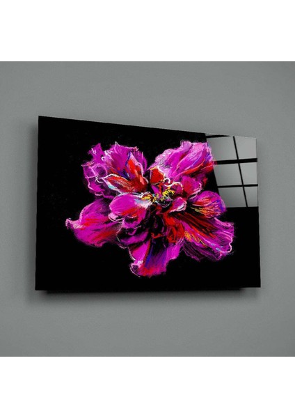 Mor Çiçek Cam Tablo fiyatları