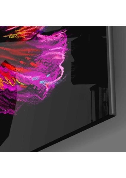 Mor Çiçek Cam Tablo modelleri