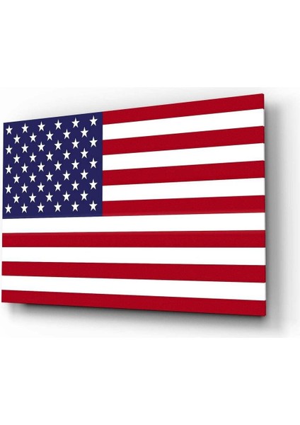 Amerikan Bayrağı Cam Tablo