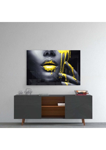 Sarı ve Kadın Cam Tablo fırsatları
