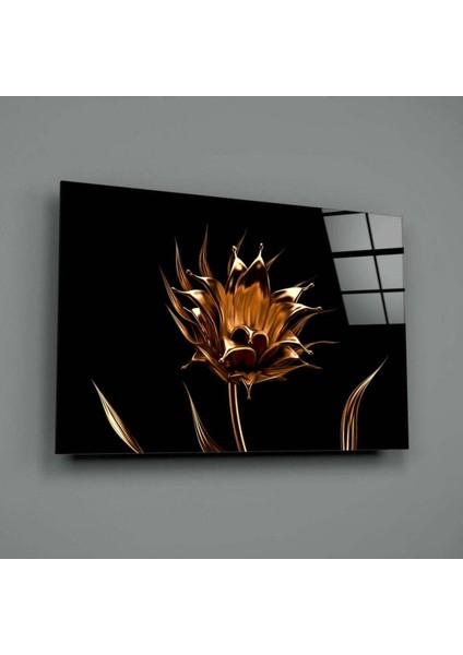 Altın Çiçek Cam Tablo modelleri