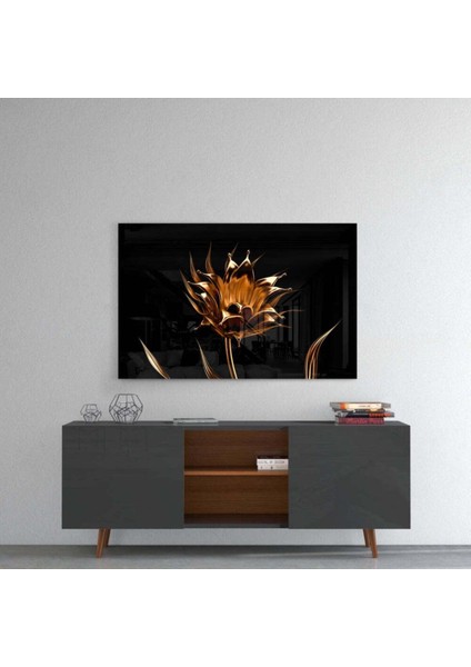 Altın Çiçek Cam Tablo fırsatları