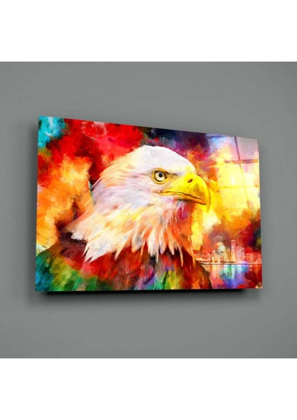 Renkli Kartal Cam Tablo modelleri