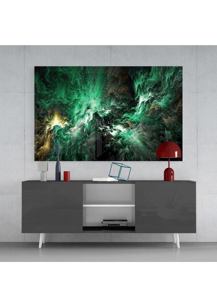 Yeşil Uzay Cam Tablo fırsatları