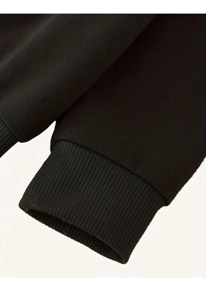 Kız Çocuk Balkabağı Baskılı Şardonlu Sweatshirt modelleri