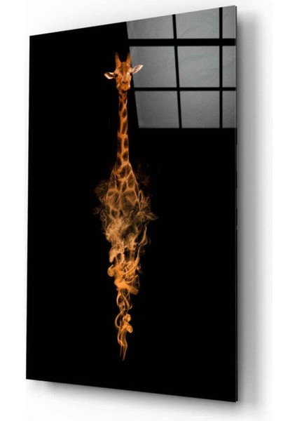 Zürafa Cam Tablo