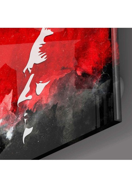 Atatürk Silüeti ve Türk Bayrağı Cam Tablo modelleri