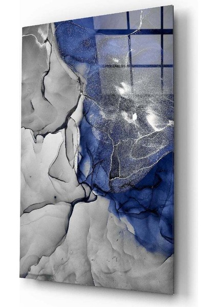 Mavi Mermer Cam Tablo