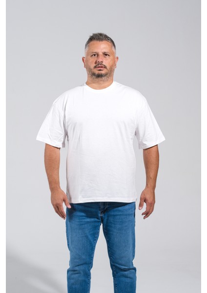 Bisiklet Yaka M-10XL Arası 3 Renk Çok Kaliteli Penye Kumaş Tan Üretilmiş T-Shirt