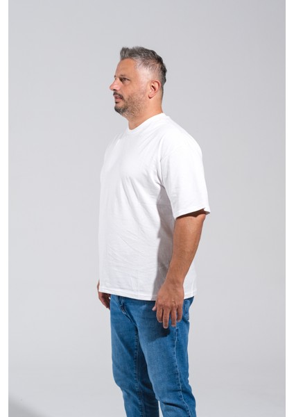 Bisiklet Yaka M-10XL Arası 3 Renk Çok Kaliteli Penye Kumaş Tan Üretilmiş T-Shirt