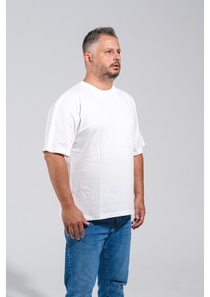 Bisiklet Yaka M-10XL Arası 3 Renk Çok Kaliteli Penye Kumaş Tan Üretilmiş T-Shirt