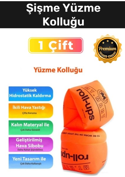 Özel Üretim Pvc Malzeme Kolu Saran Hava Yastıklı Her Yaşa Uygun Şişme Yüzme Kolluğu